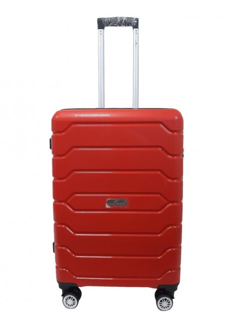Дорожный большой полипропиленовый чемодан MADDISON 01103 L RED - 1