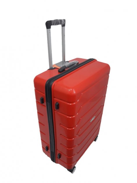 Дорожный большой полипропиленовый чемодан MADDISON 01103 L RED - 5