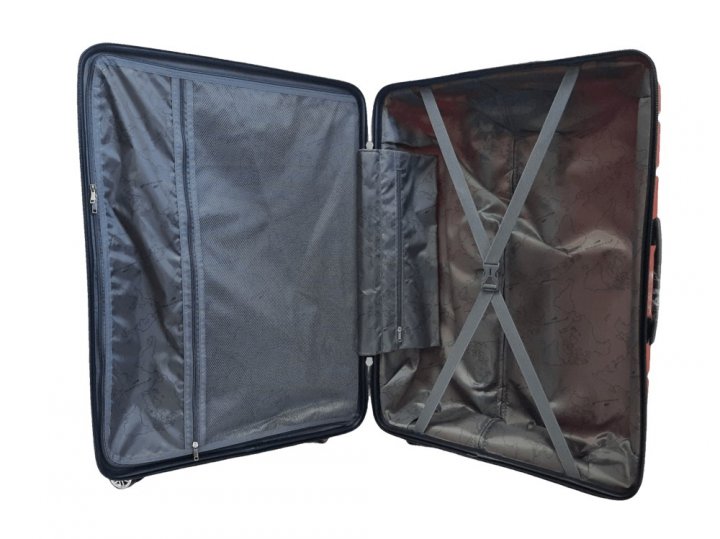 Дорожный средний полипропиленовый чемодан MADDISON 01103 M RED - 3