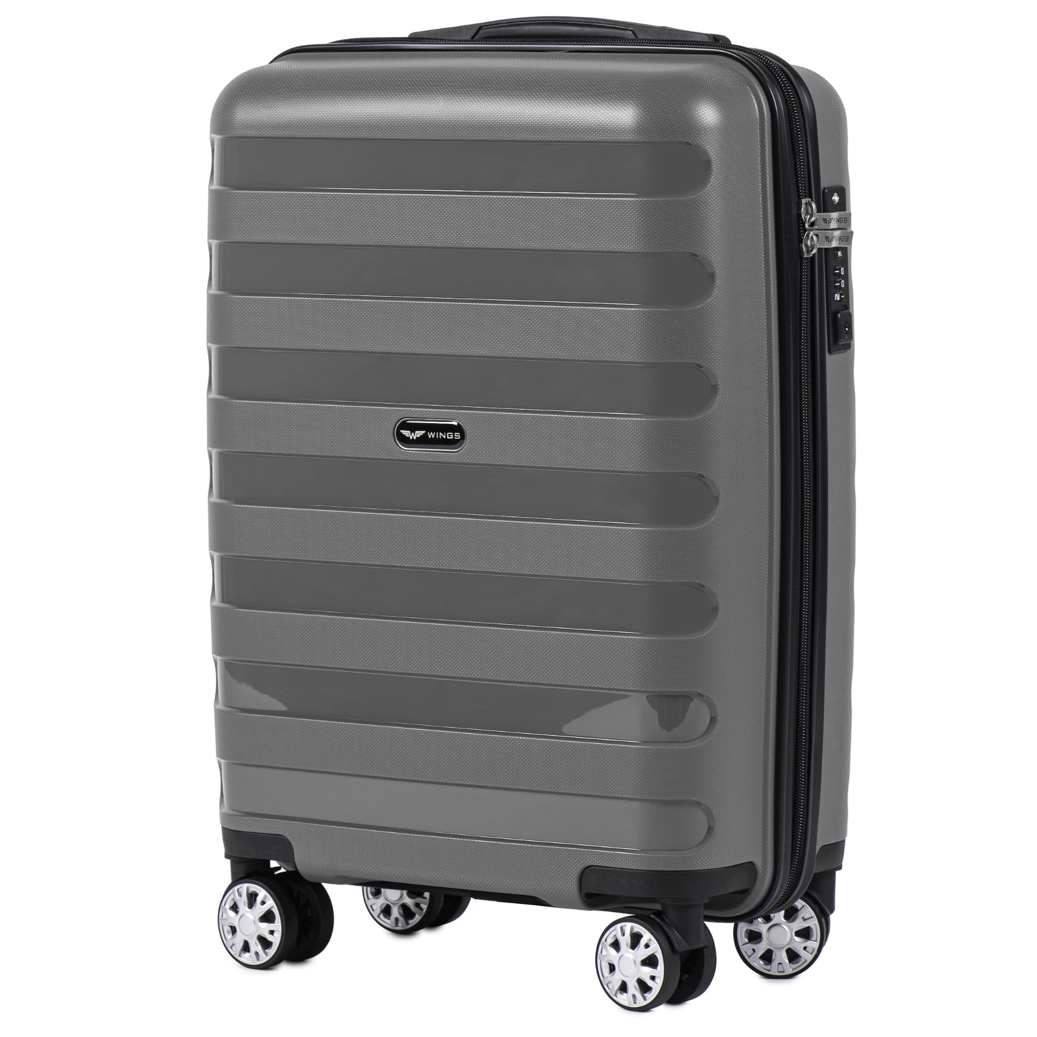 Маленький чемодан для ручной клади WINGS Prime S PP-07 GREY! 7-10 кг! - 1