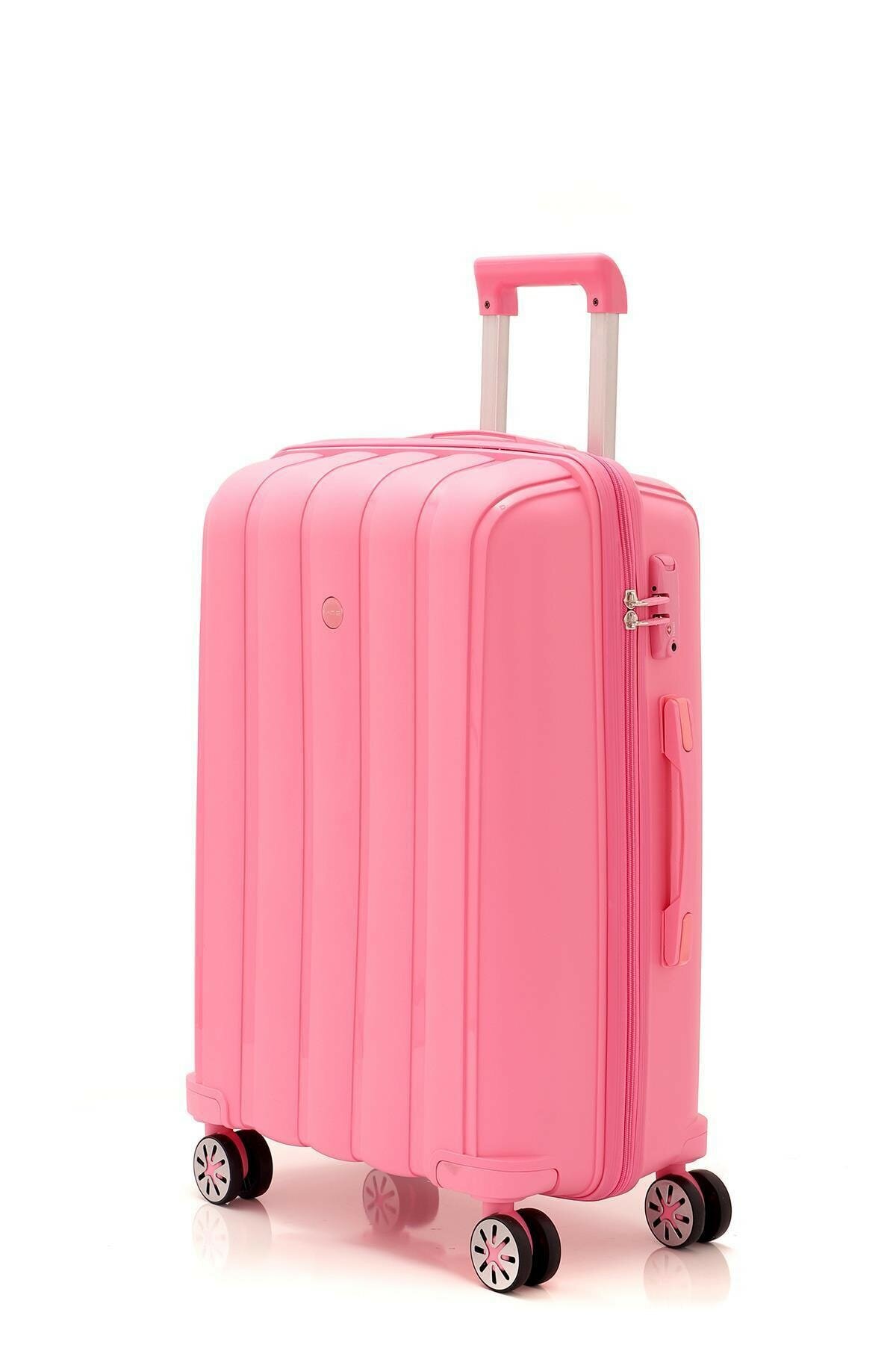 Большой чемодан из полипропилена MCS V305 L PINK! Для 23 кг! - 5