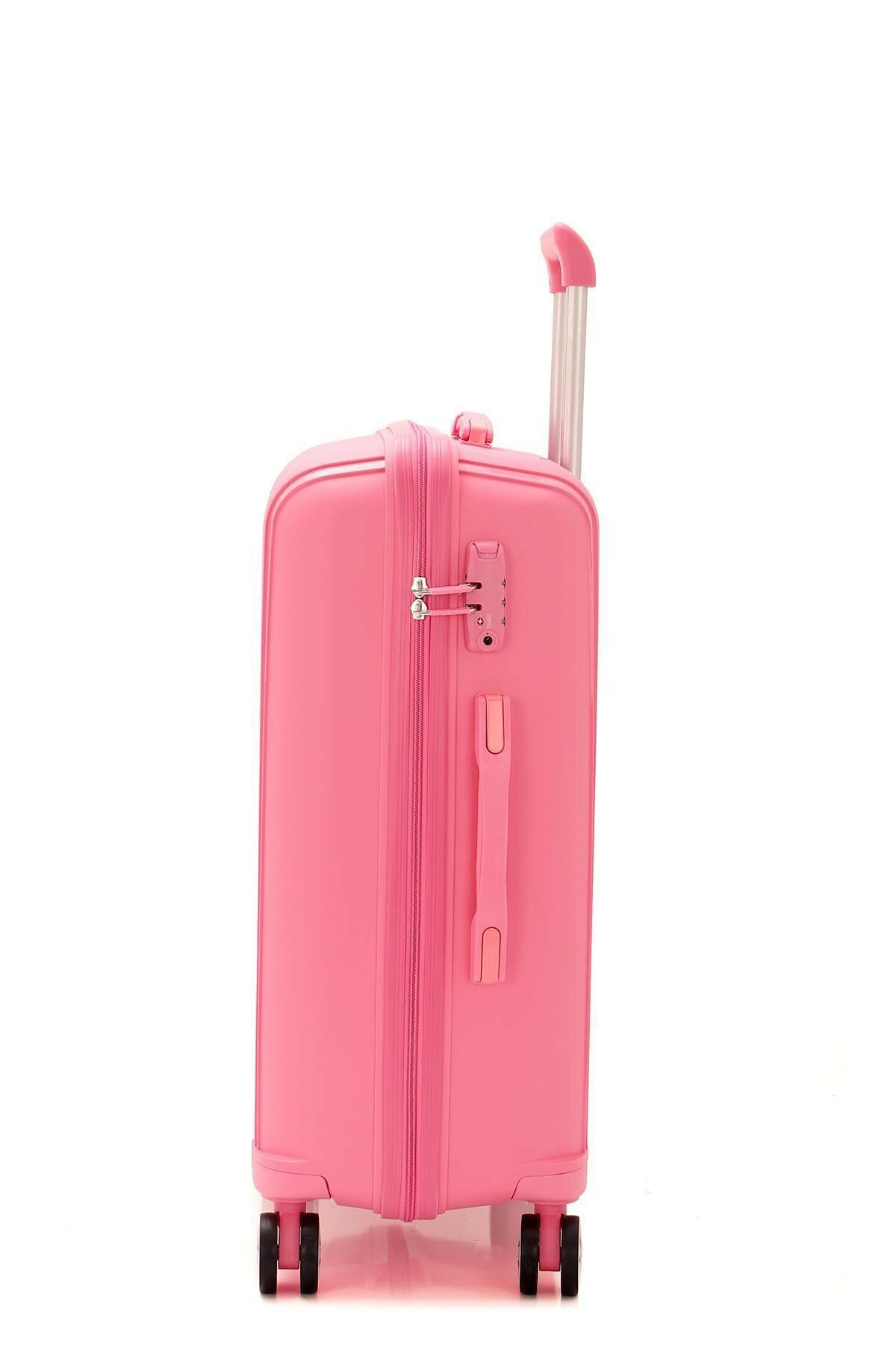 Средний чемодан из полипропилена MCS V305 M PINK! Для 18 кг! - 4