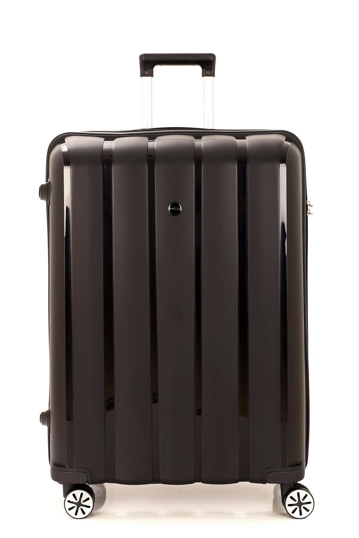 Большой чемодан из полипропилена MCS V305 L BLACK! Для 23 кг! - 1