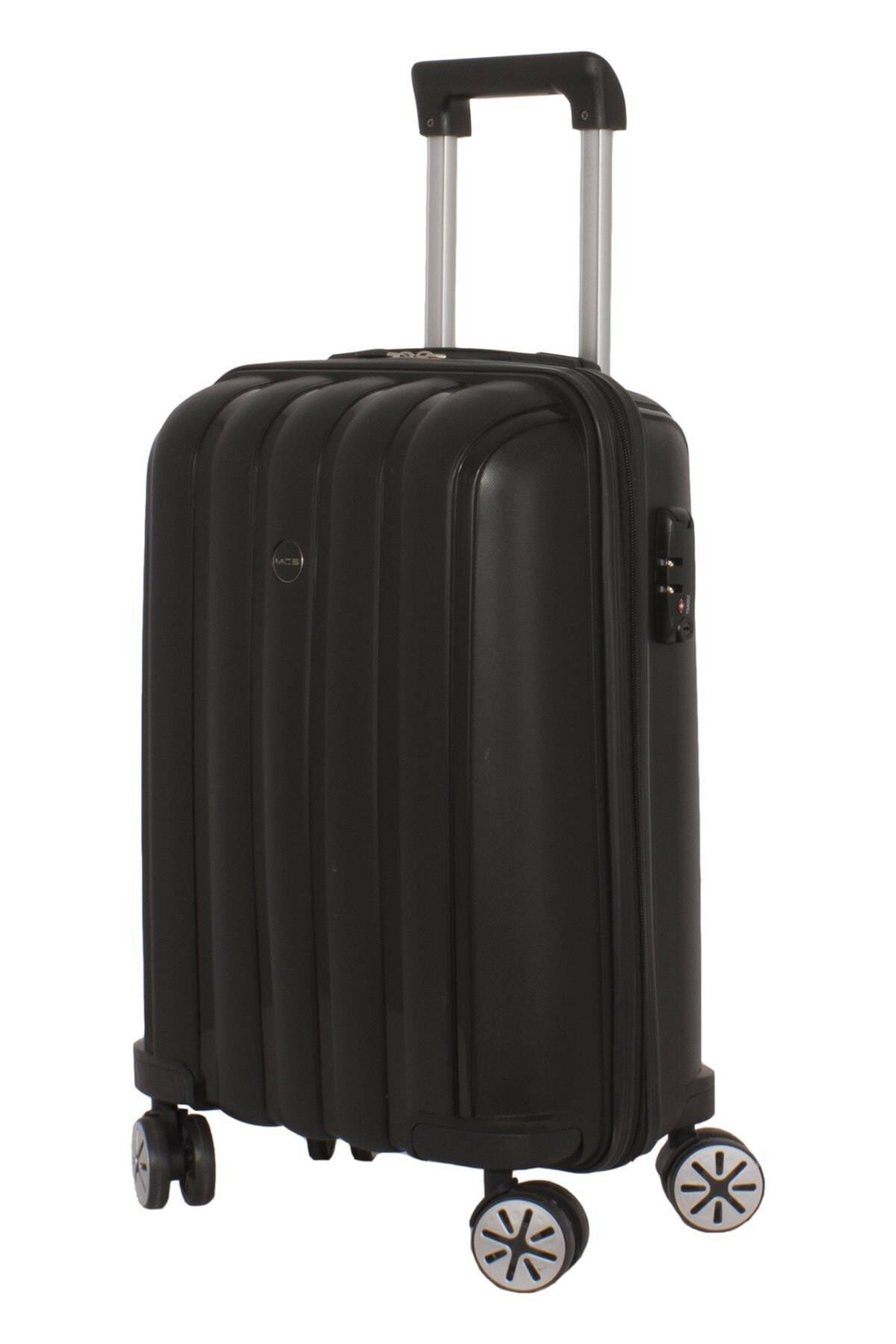 Маленький чемодан для ручьной клади из полипропилена MCS V305 S BLACK! Для 8-10 кг! - 5