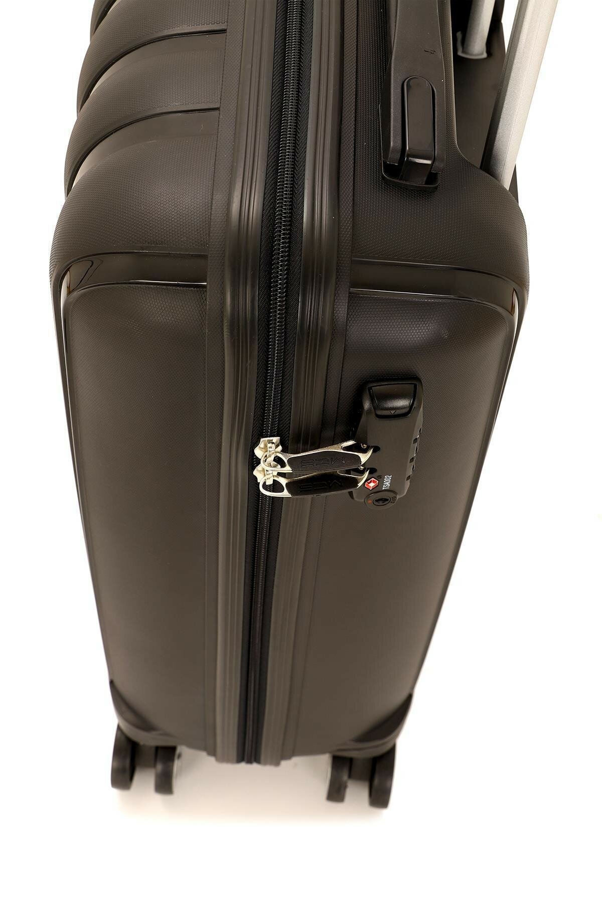 Маленький чемодан для ручьной клади из полипропилена MCS V305 S BLACK! Для 8-10 кг! - 3