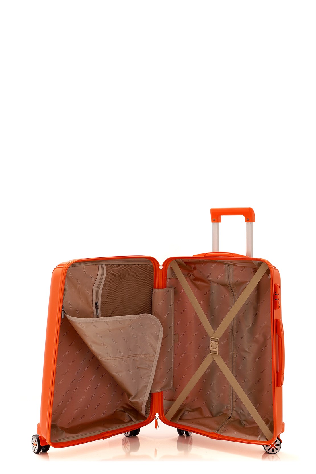 Маленький чемодан для ручьной клади из полипропилена MCS V305 S ORANGE! Для 8-10 кг! - 2