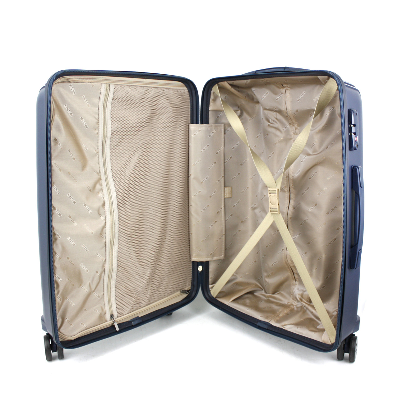 Большой чемодан из полипропилена MCS V305 L DARK BLUE! Для 23 кг! - 2