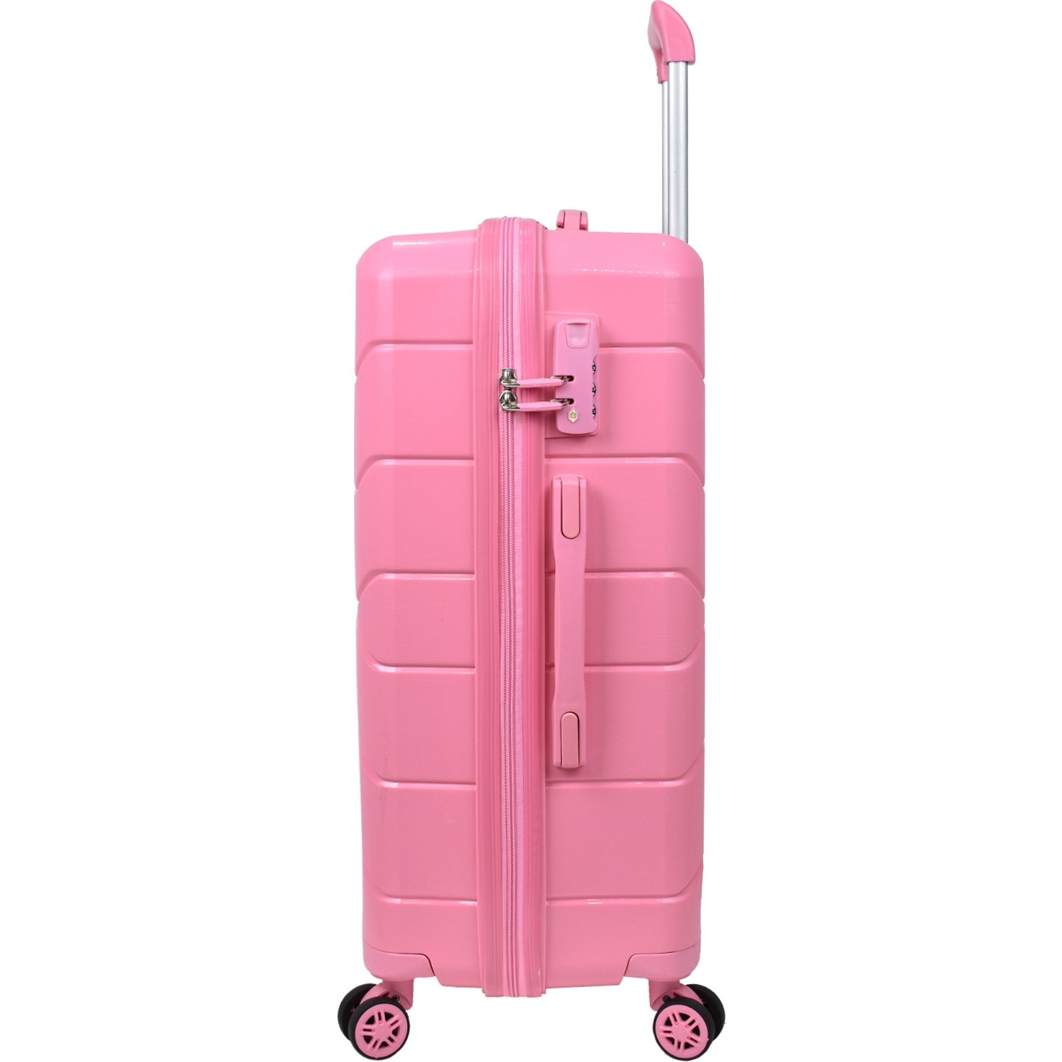 Средний чемодан из полипропилена MCS V366 M PINK! Для 18 кг! - 4