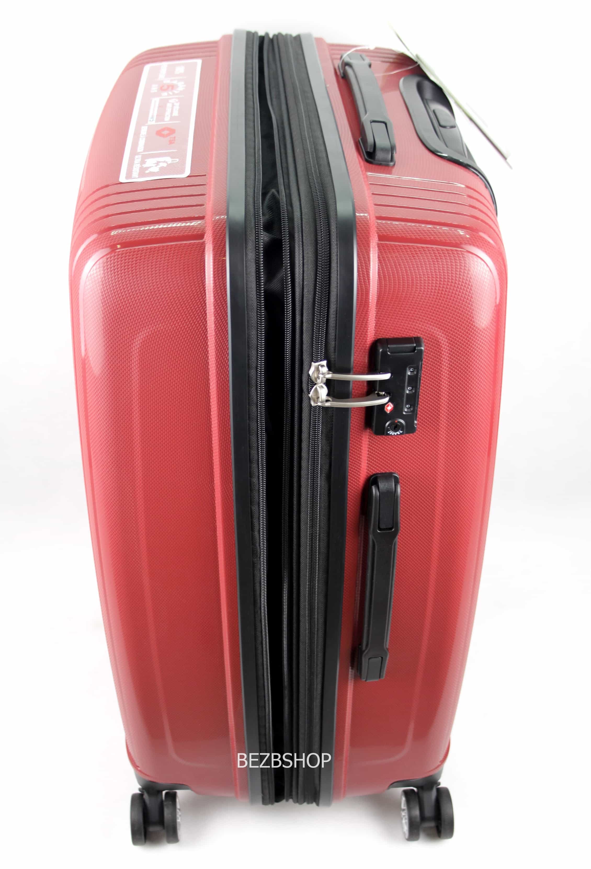 Французский ударостойкий чемодан Большой из полипропилена на 4-ых колесах Для багажа,до 18 кг - 3