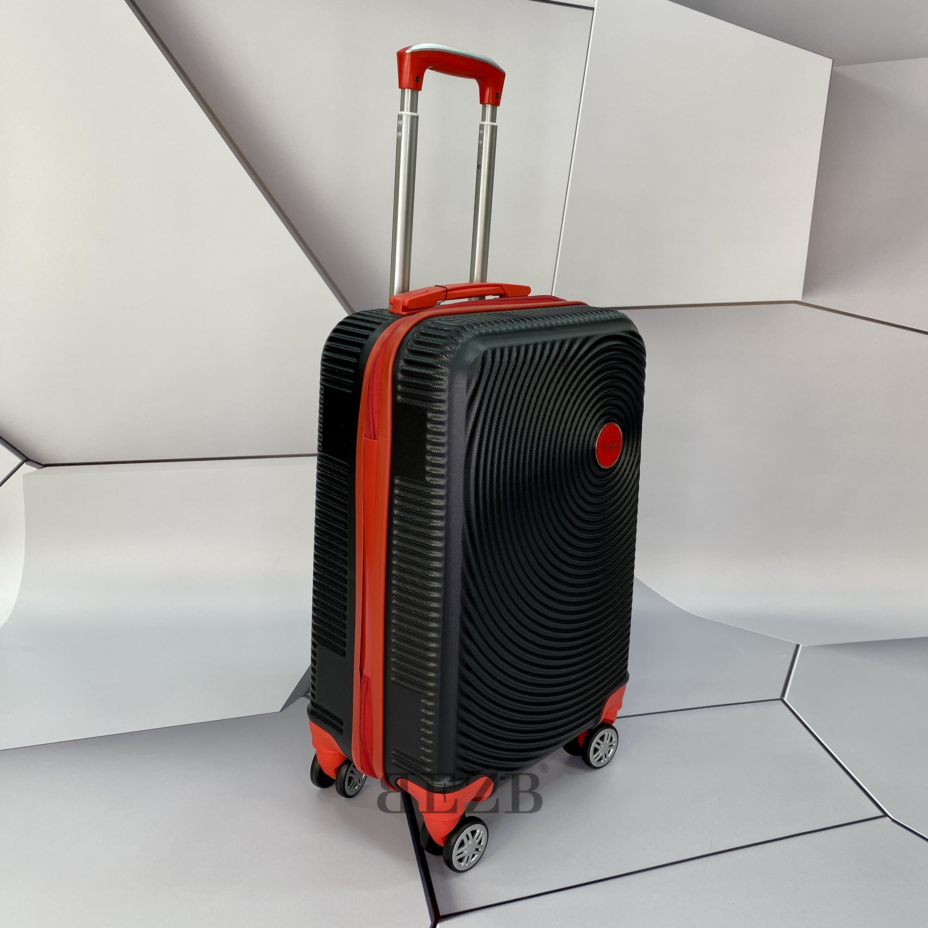 Малый чемодан для ручной клади из АБС Поликарбонат V341 S BLACK/RED - 6
