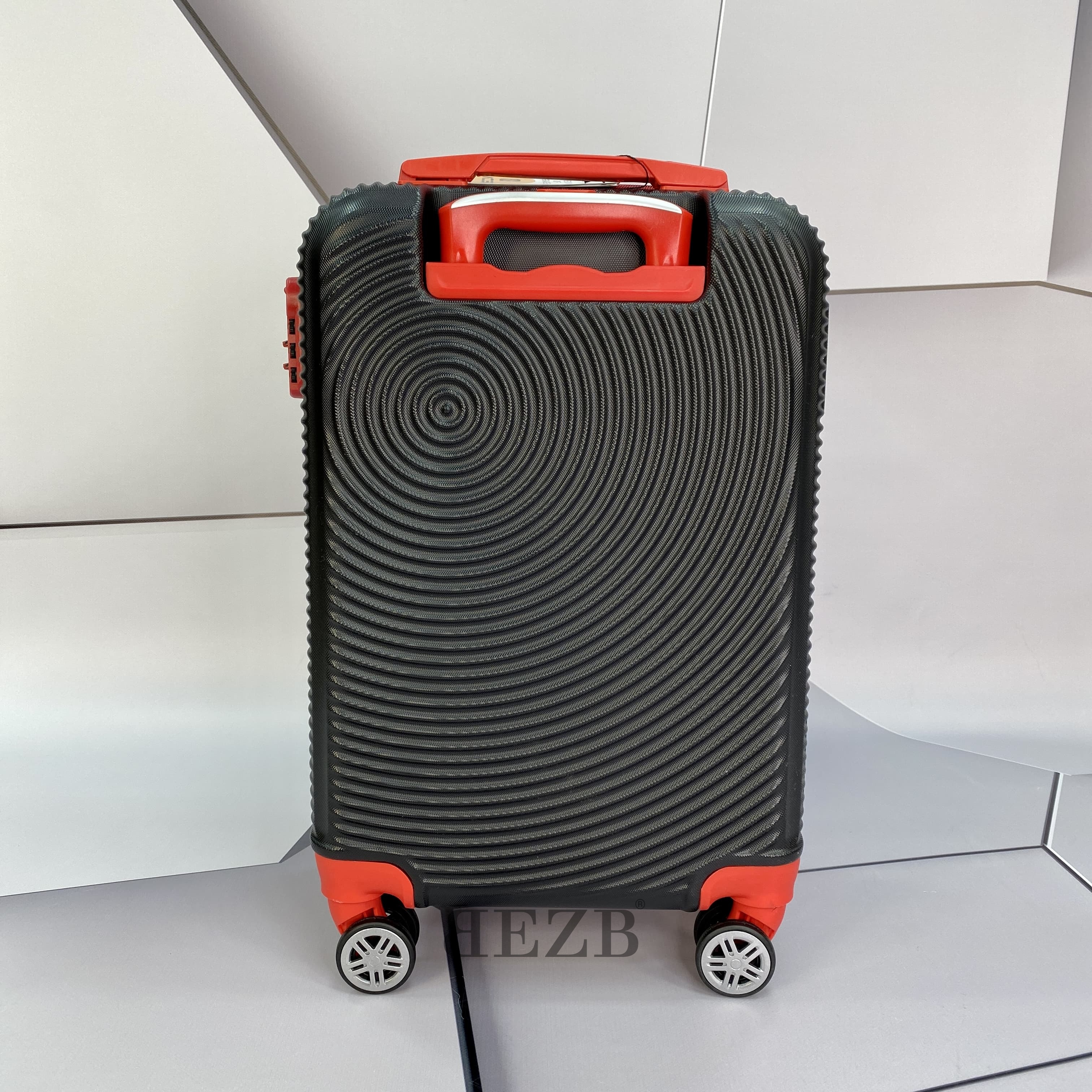 Малый чемодан для ручной клади из АБС Поликарбонат V341 S BLACK/RED - 5