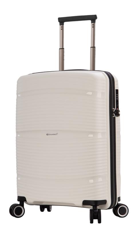 Дорожный малый полипропиленовый чемодан под ручную кладь snowball 94103 на 4 двойных колесах - 1