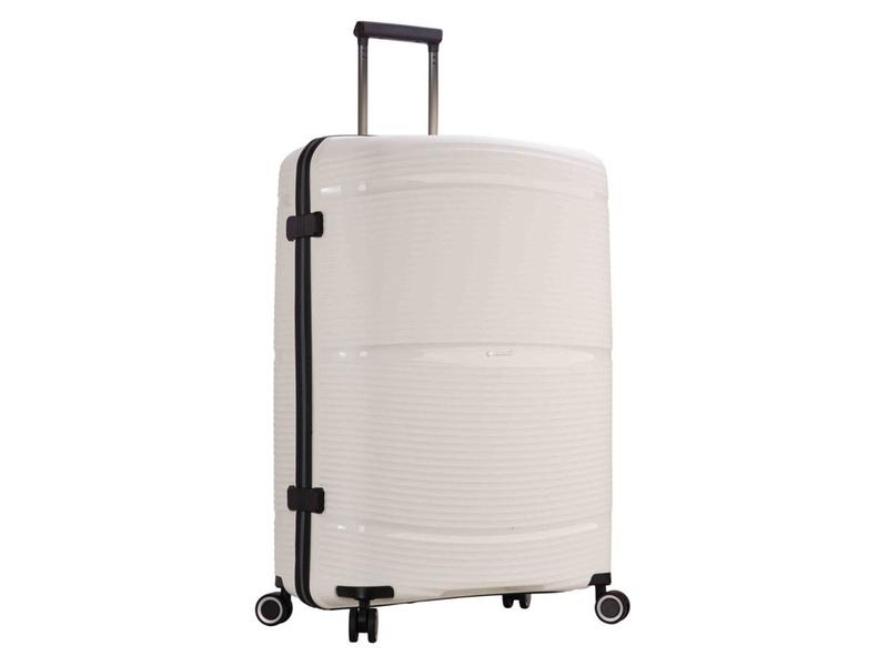 Дорожный средний полипропиленовый чемодан snowball 94103 на 4 двойных колесах - 1