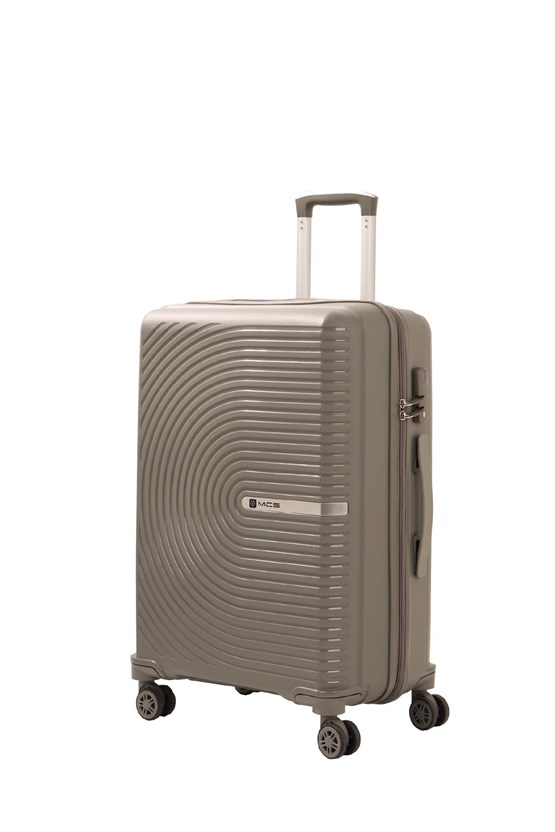 Большой чемодан из полипропилена MCS v374 L Grey - 1