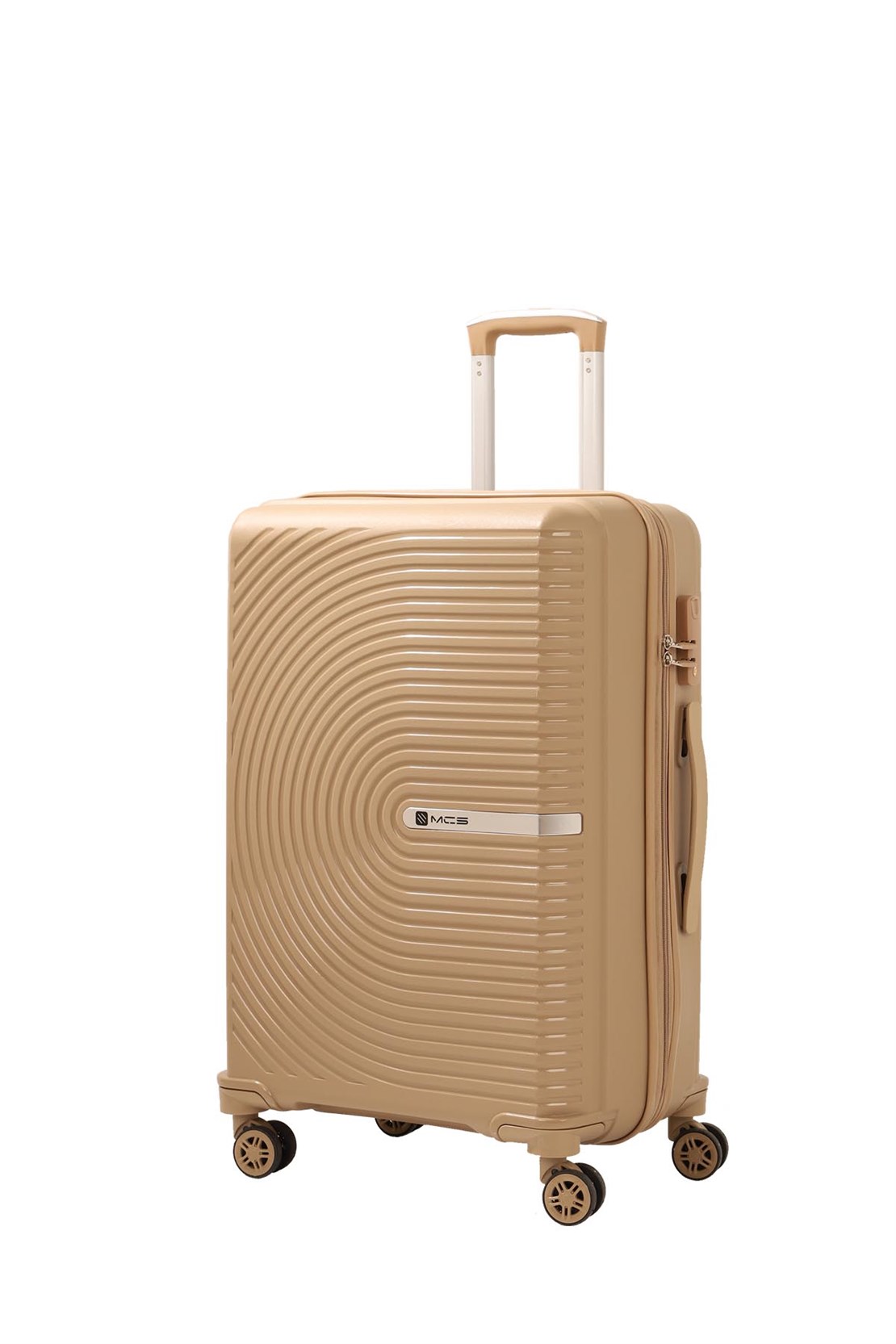 Средний чемодан из полипропилена MCS v374 Champange - 1