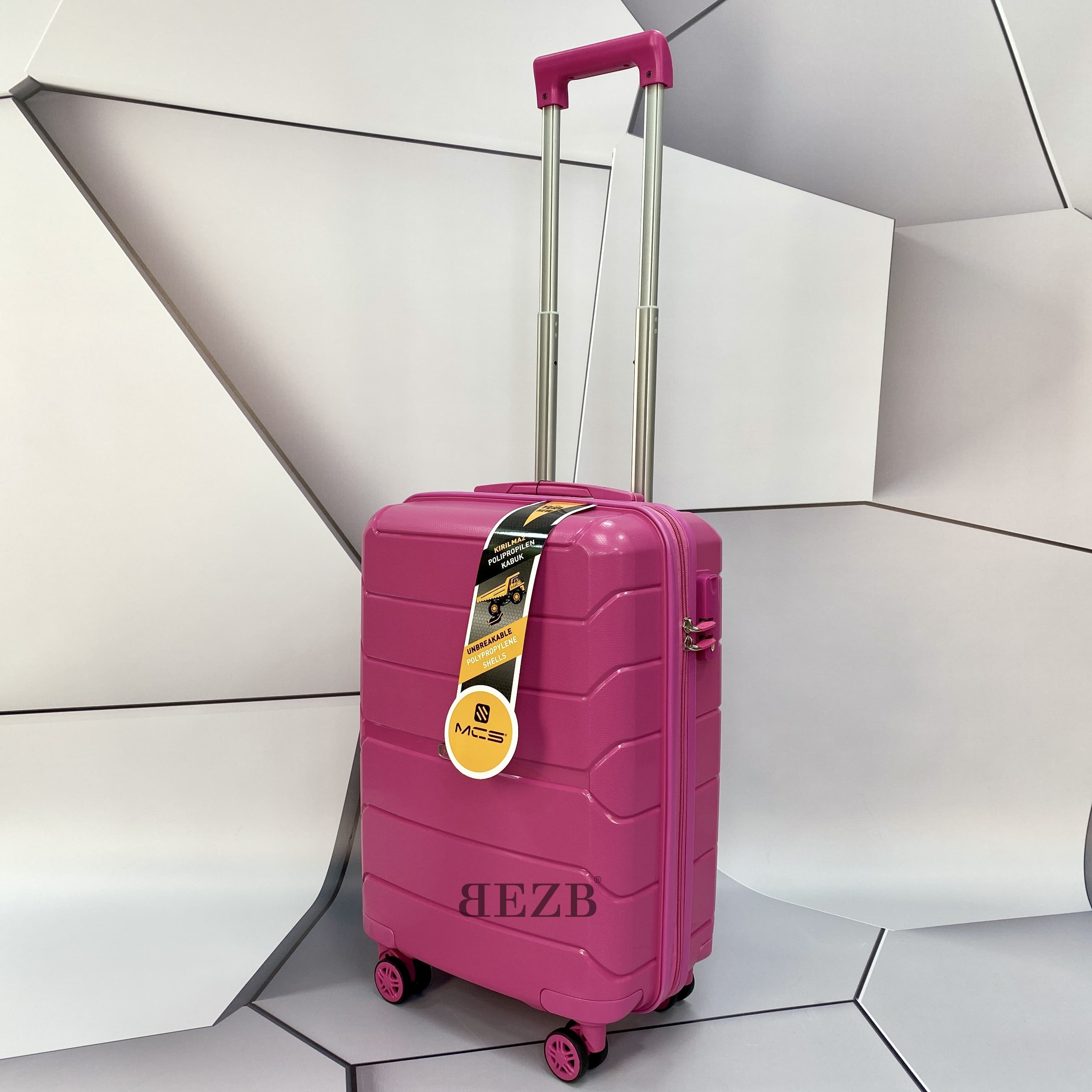 Маленький чемодан для ручьной клади из полипропилена MCS V366 S FUNCSIA! Для 8-10 кг! - 6