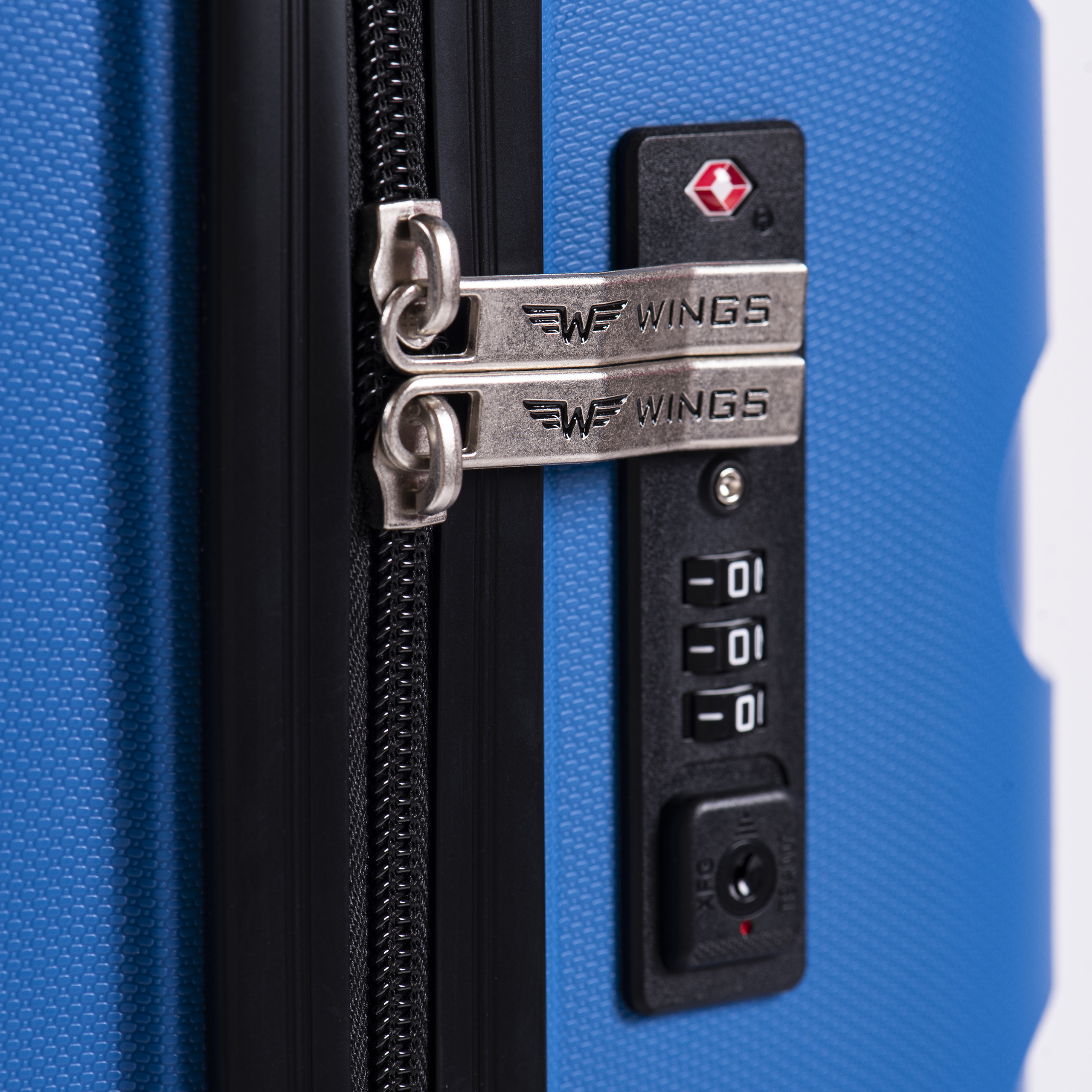 Valiza mica pt bagajul de maina WINGS Prime S PP-07 BLUE.PT 7-10 kg! - 3