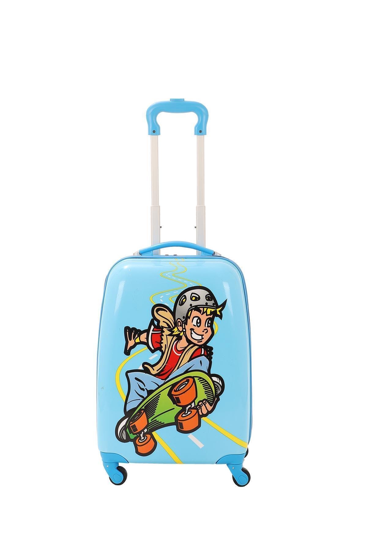 Детский чемодан на колесиках MCS V307 BLUE SKATEBOARD - 1