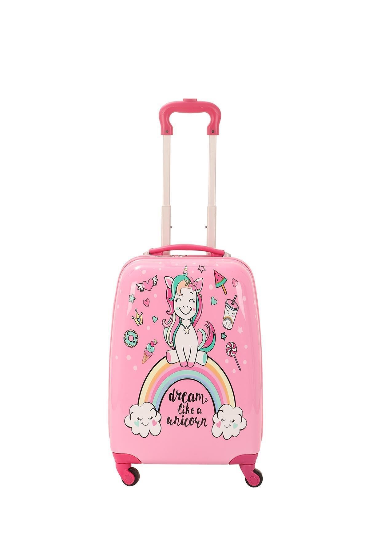 Детский чемодан на колесиках для девочек MCS V307 PINK UNICORN