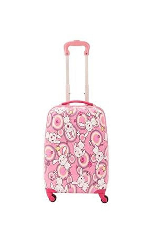 Детский чемодан на колесиках для девочек MCS V307 PINK RABBIT - 1