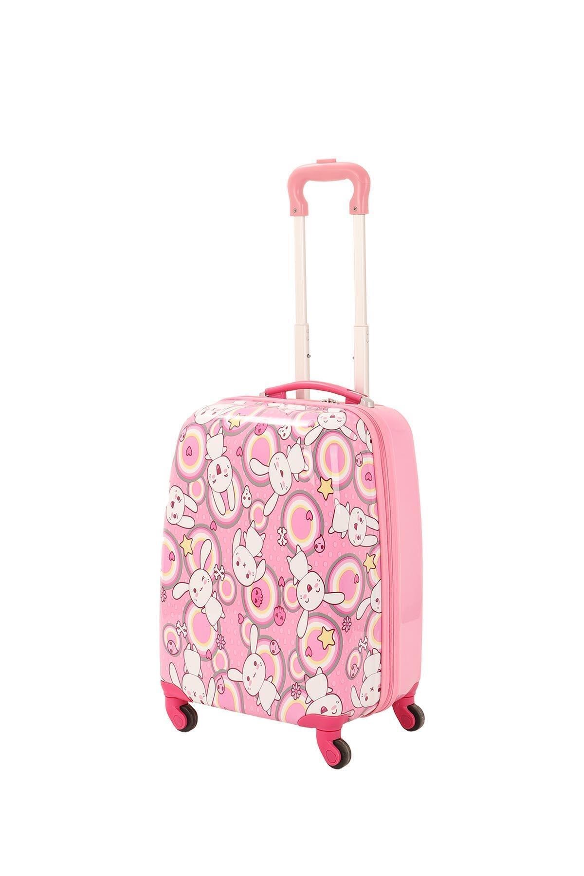 Детский чемодан на колесиках для девочек MCS V307 PINK RABBIT - 3
