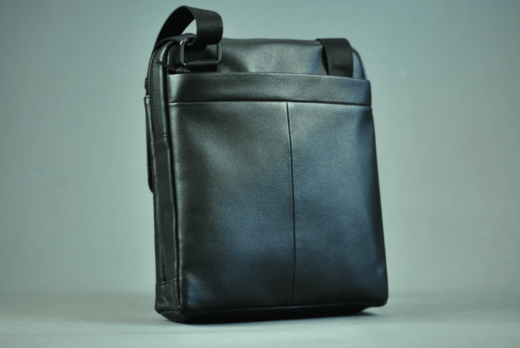 Мужская кожаная сумка BUONO J010-3069 BLACK - 2