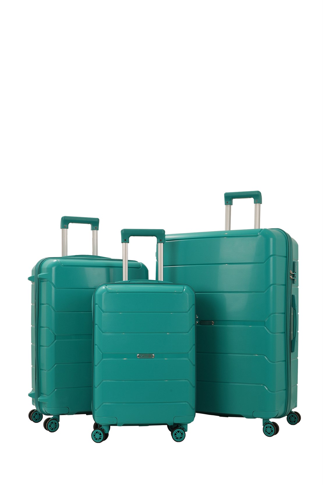 Комплект чемоданов из ПОЛИПРОПИЛЕНА! Ударостойкиe !SET MCS V366 GREEN - 1