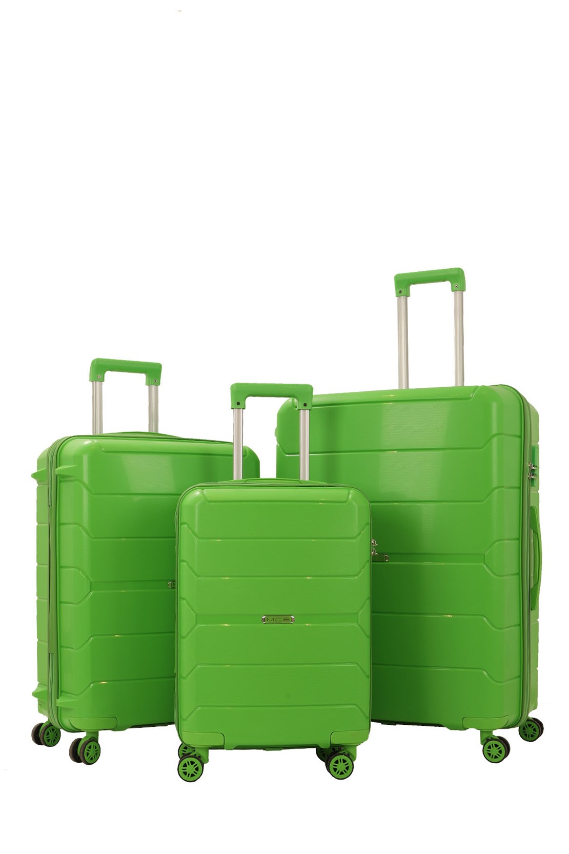 Комплект чемоданов из ПОЛИПРОПИЛЕНА! Ударостойкиe ! SET MCS V366 PISTACHIO GREEN - 1