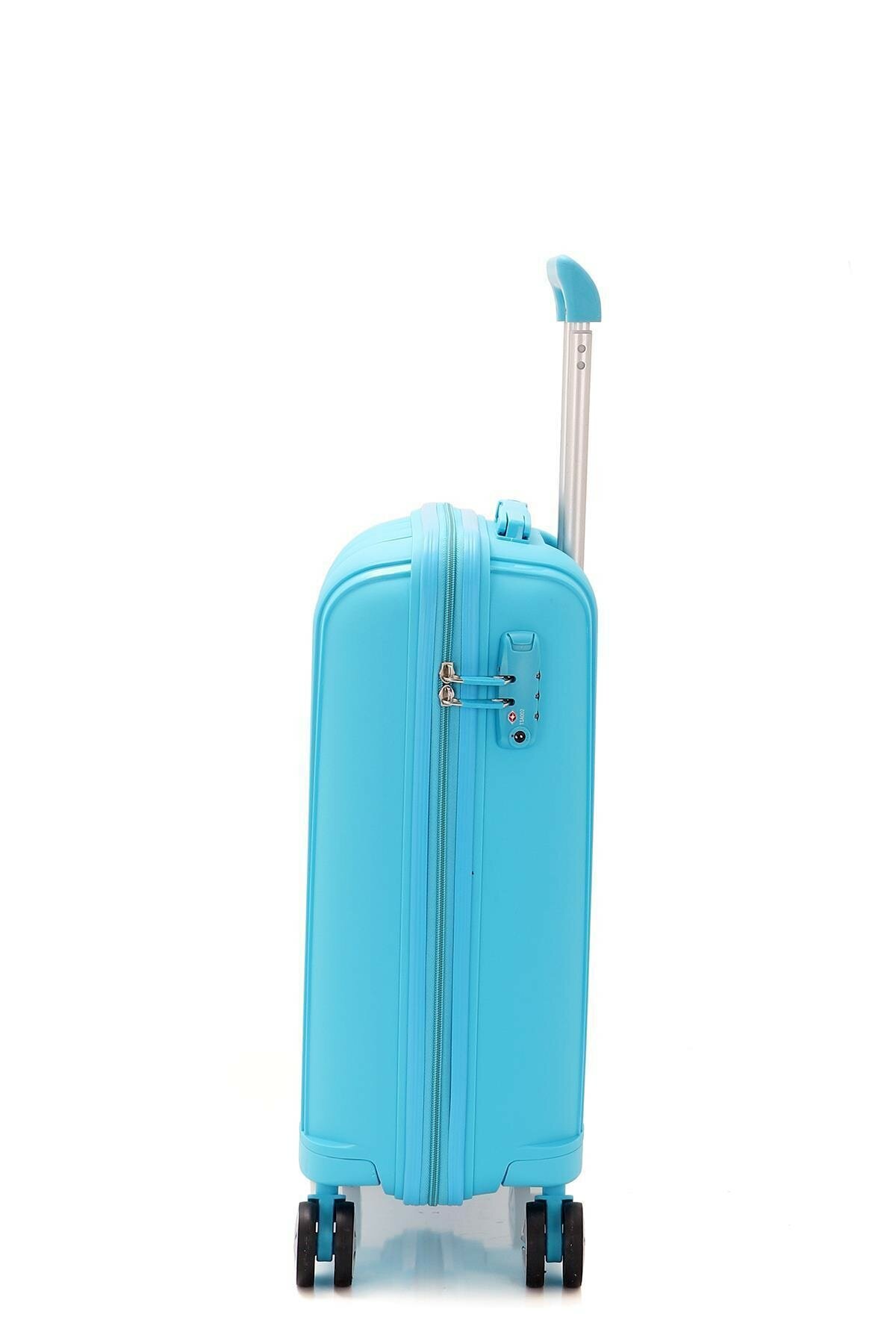 Средний чемодан из полипропилена MCS V305 M L. BLUE! Для 18 кг! - 4
