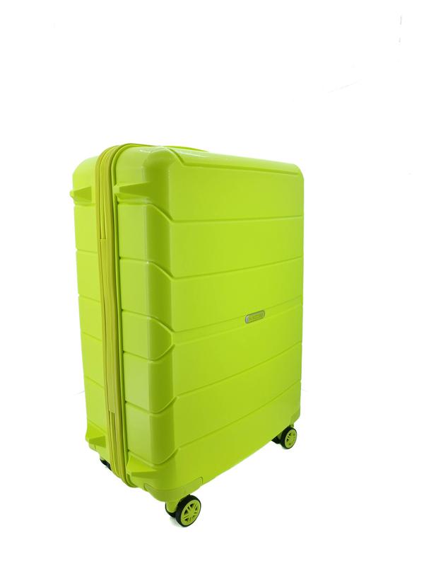 Средний чемодан из полипропилена MCS V366 M L. YELLOW! Для 18 кг! - 1