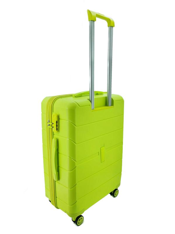 Средний чемодан из полипропилена MCS V366 M L. YELLOW! Для 18 кг! - 4