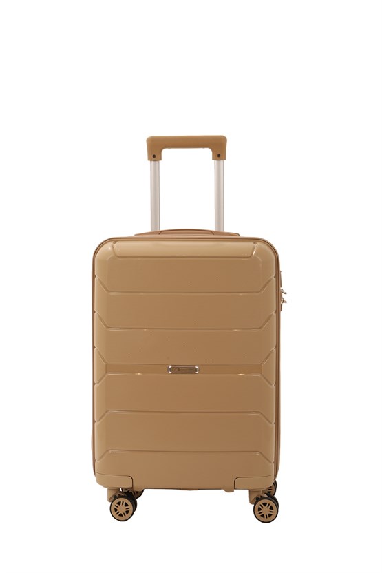 Маленький чемодан для ручьной клади из полипропилена MCS V366 S CHAMPAGE! Для 8-10 кг! - 3