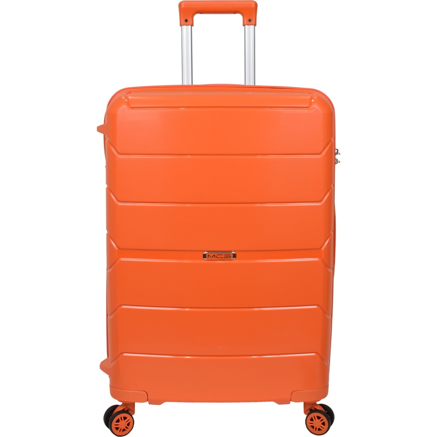 Средний чемодан из полипропилена MCS V366 M ORANGE! Для 18 кг!