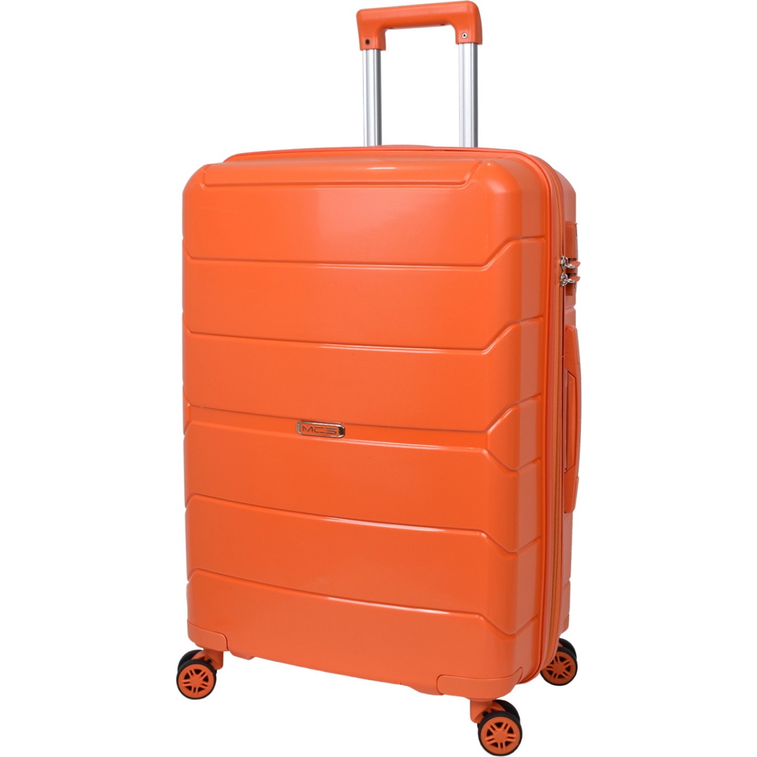 Средний чемодан из полипропилена MCS V366 M ORANGE! Для 18 кг! - 5