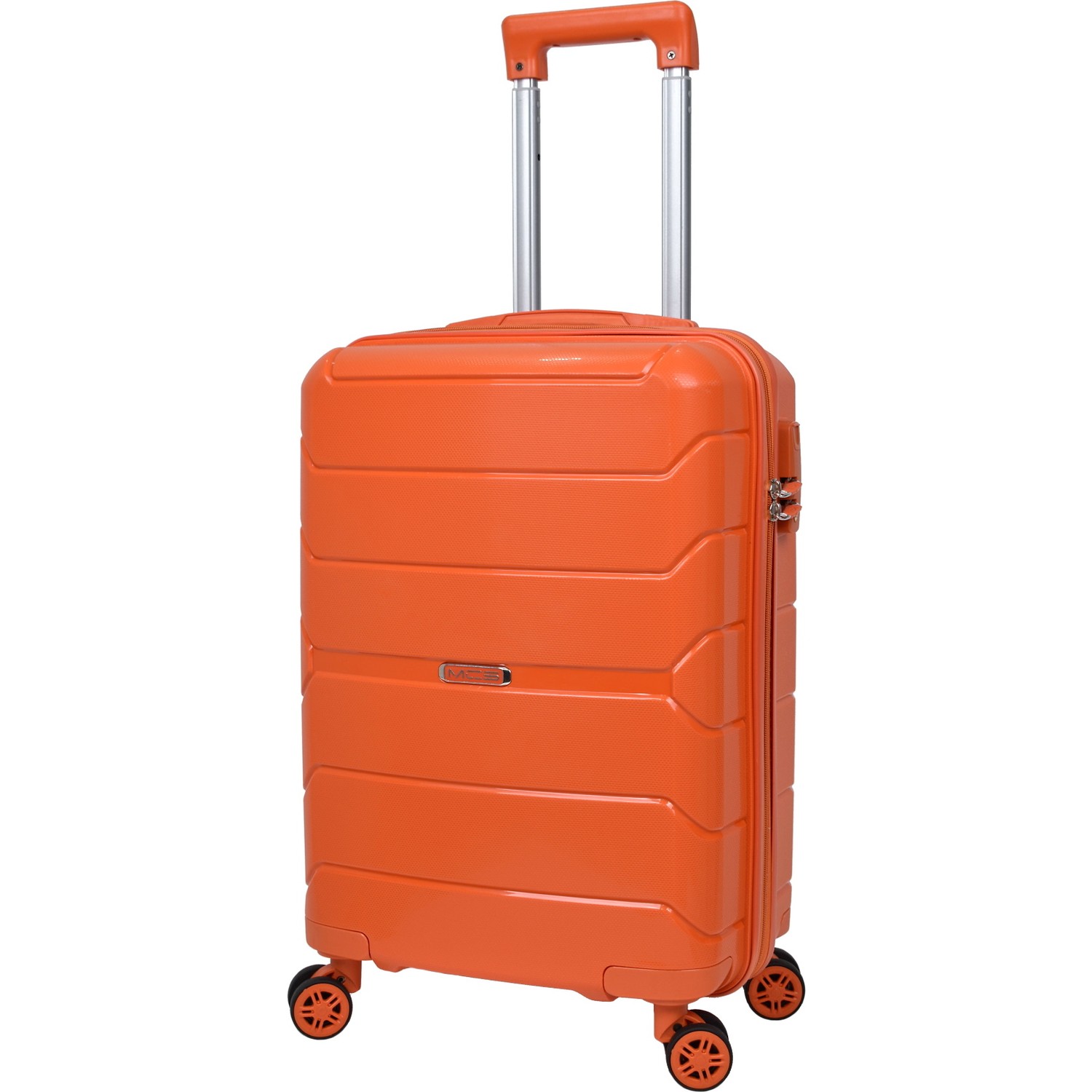 Маленький чемодан для ручьной клади из полипропилена MCS V366 S ORANGE Для 8-10 кг! - 5