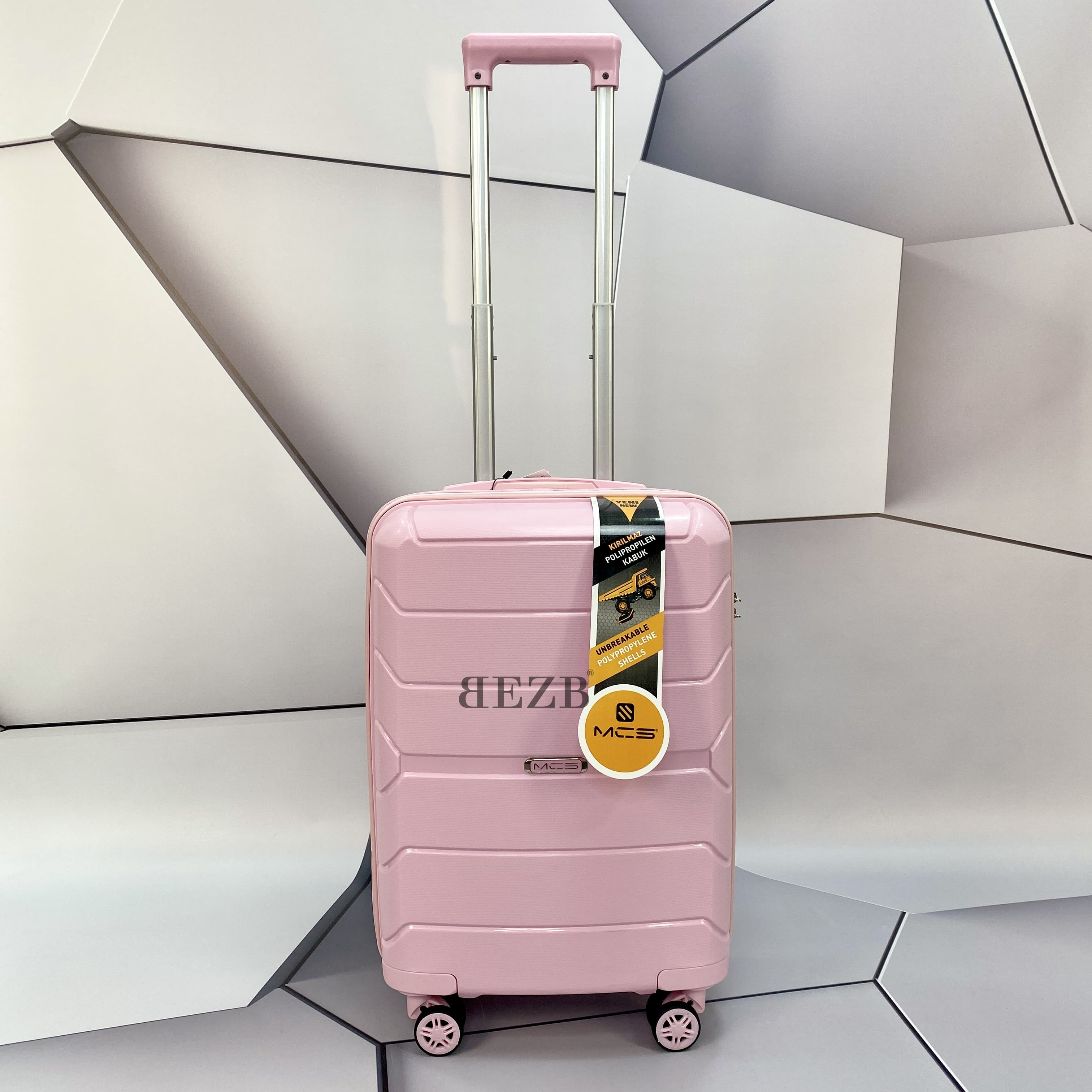 Маленький чемодан для ручьной клади из полипропилена MCS V366 S POWDER! Для 8-10 кг! - 1