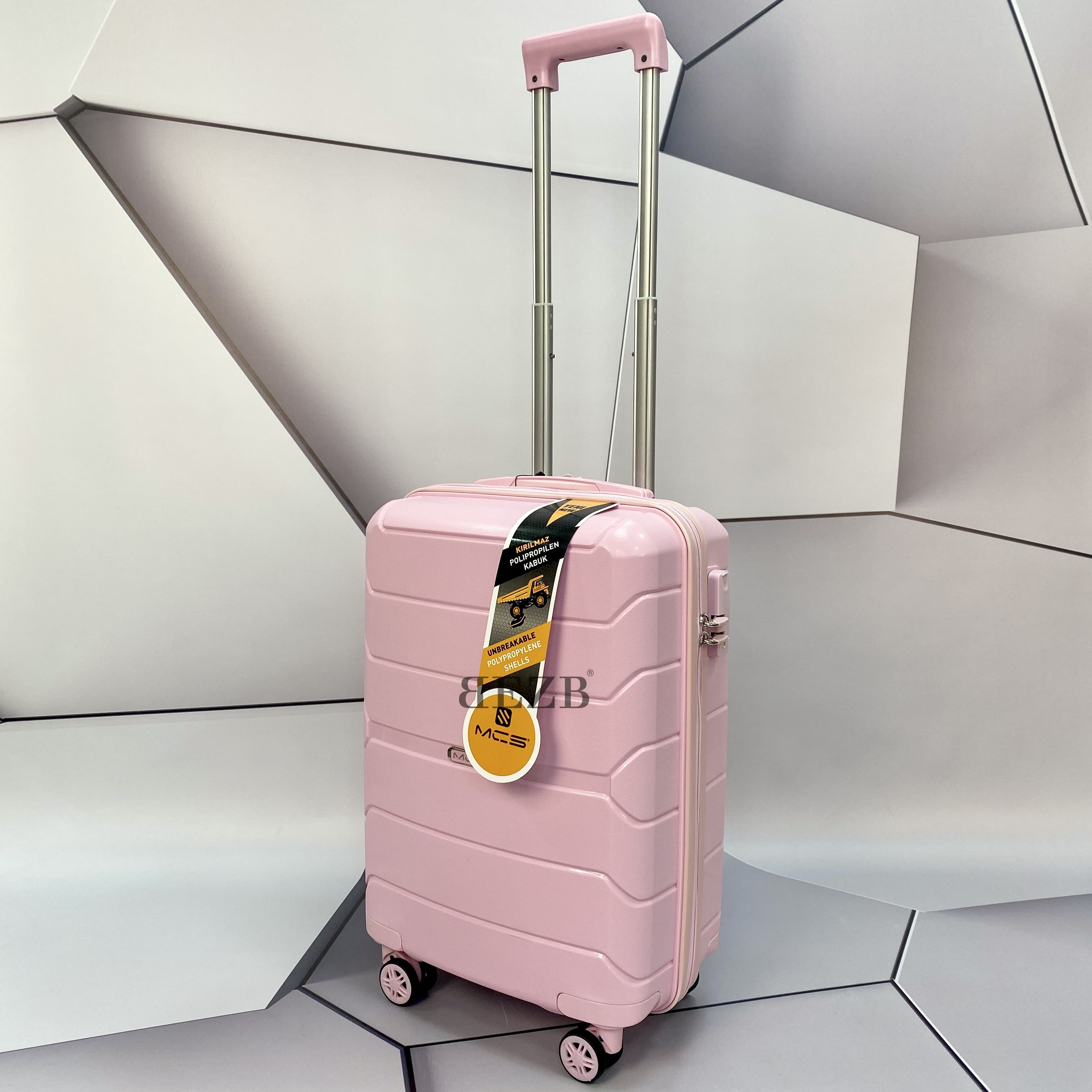 Маленький чемодан для ручьной клади из полипропилена MCS V366 S POWDER! Для 8-10 кг! - 6
