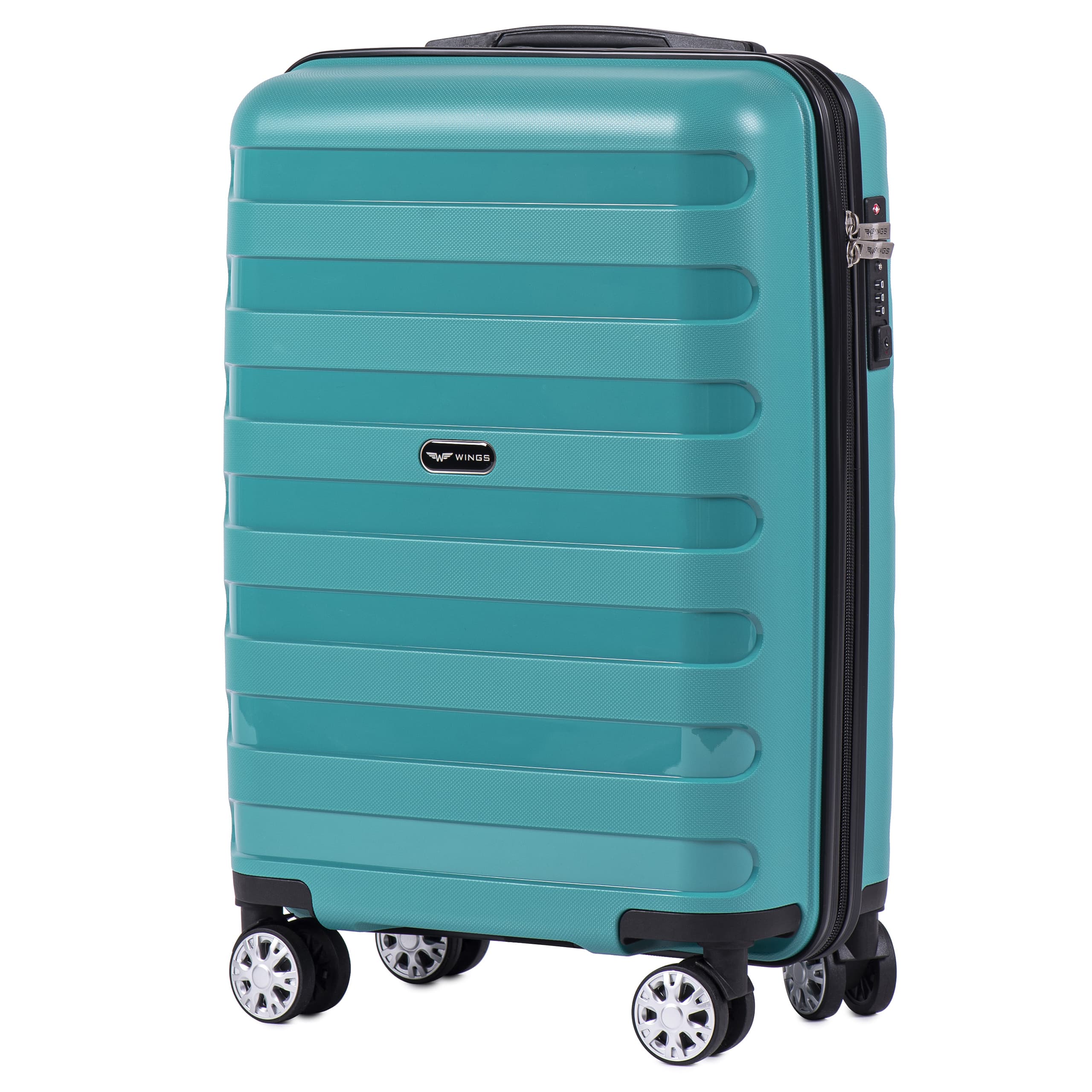 Маленький чемодан для ручной клади WINGS Prime S PP-07 Green! ДЛЯ 7-10 кг! - 3