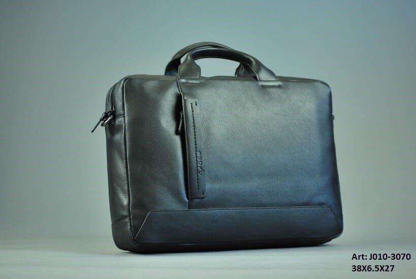 Деловая кожаная мужская сумка BUONO J010-3070 BLACK - 1